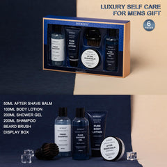 Hitrees Cedarwood & Amber Shower Gel for a refreshing, masculine cleanse.