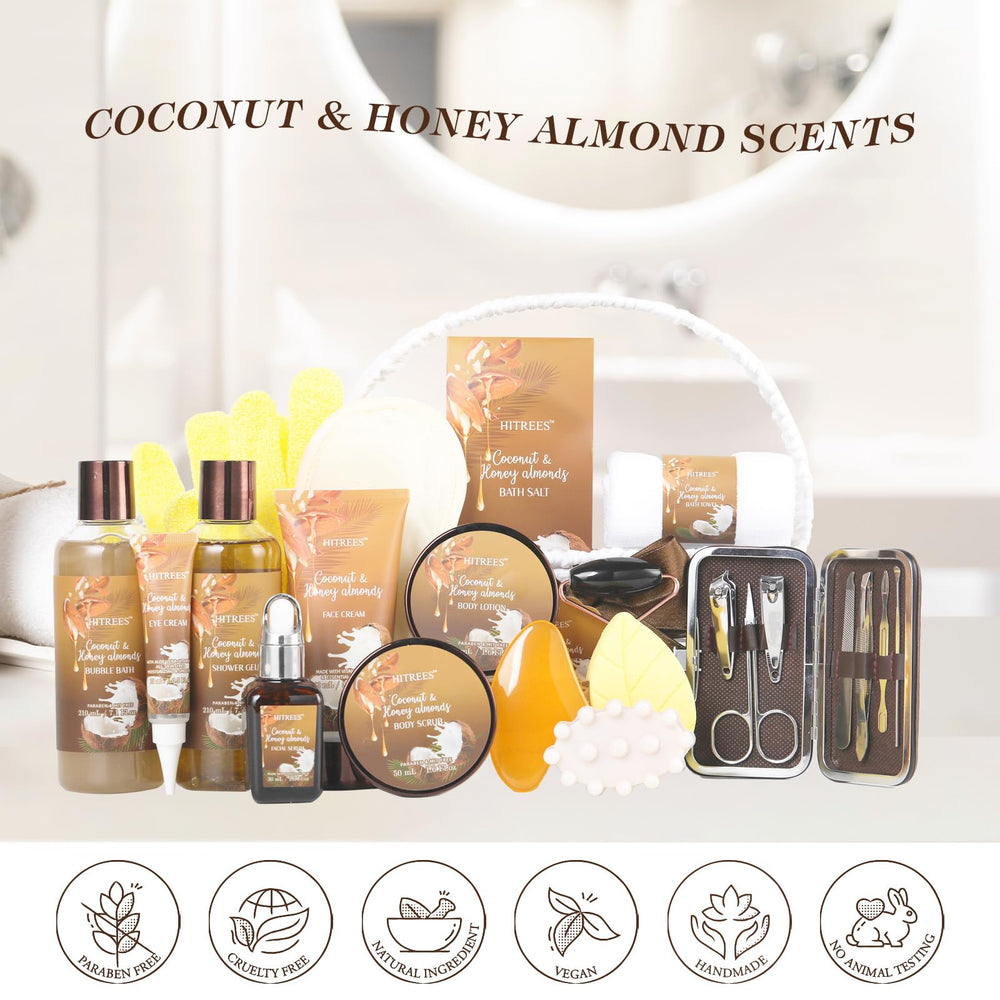 Hitrees manicure set and bath gloves for hand care