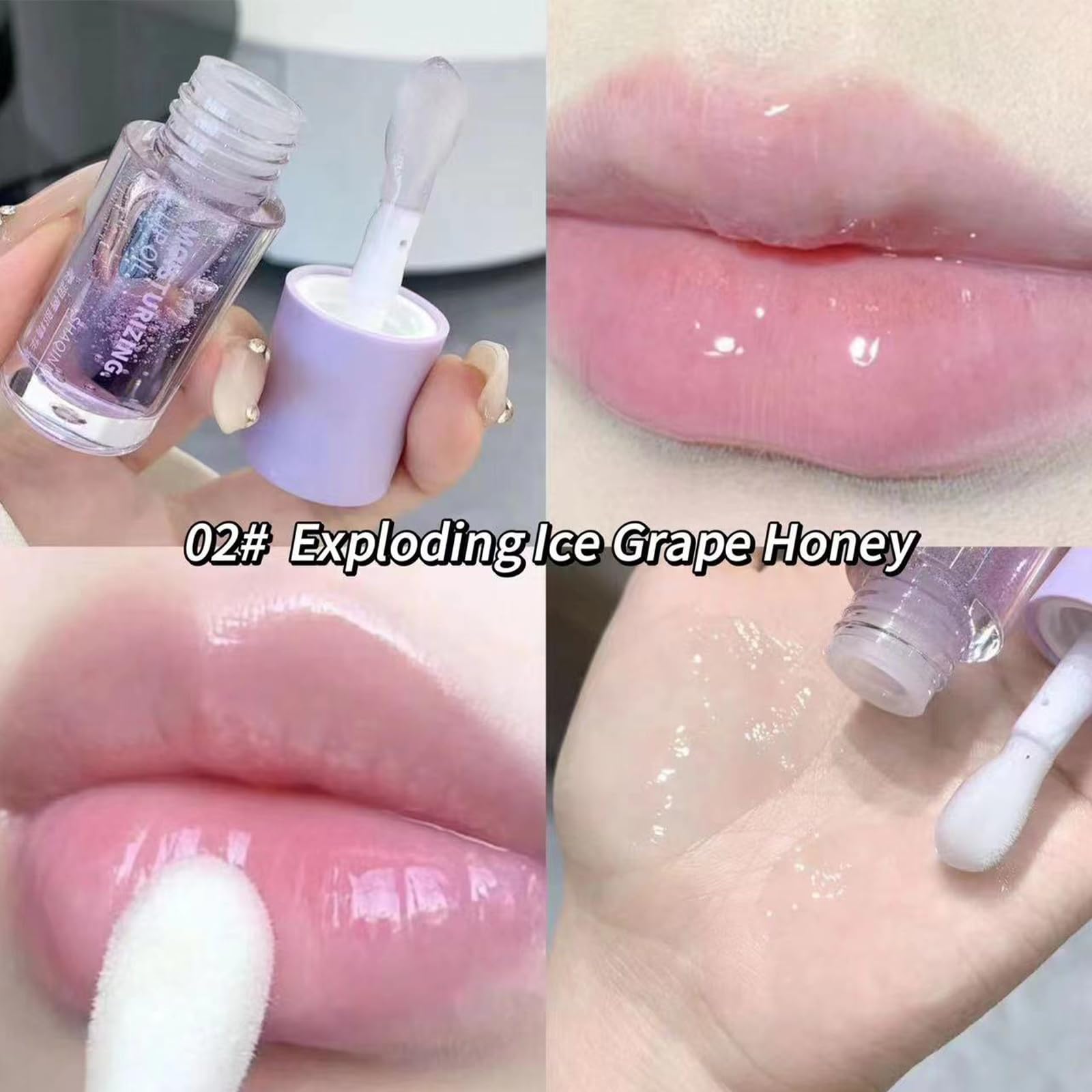 HJXUQIME non-sticky formula keeps lips comfortable with a smooth, glossy finish.