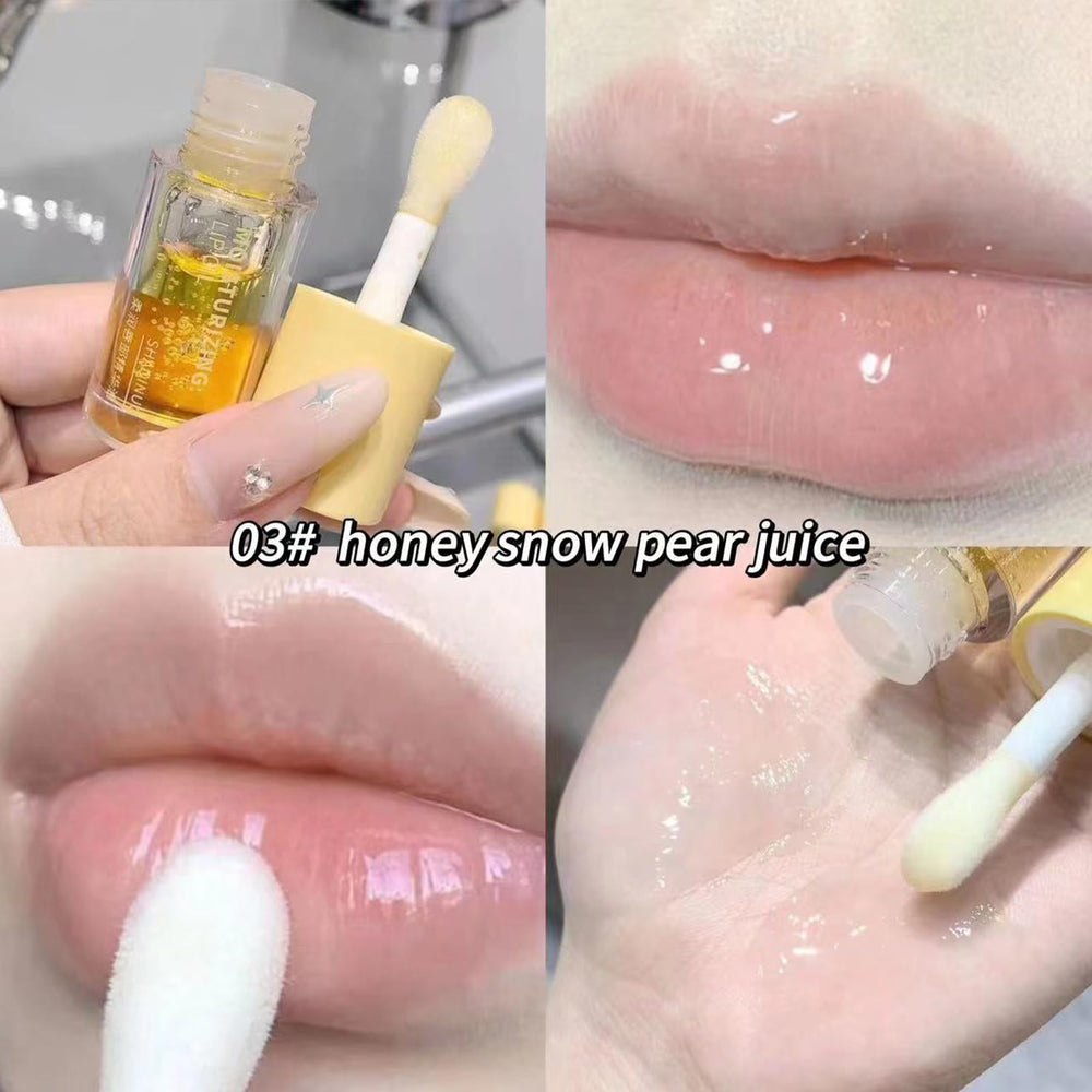 HJXUQIME plumping lip oil enhances lip definition for everyday radiance.