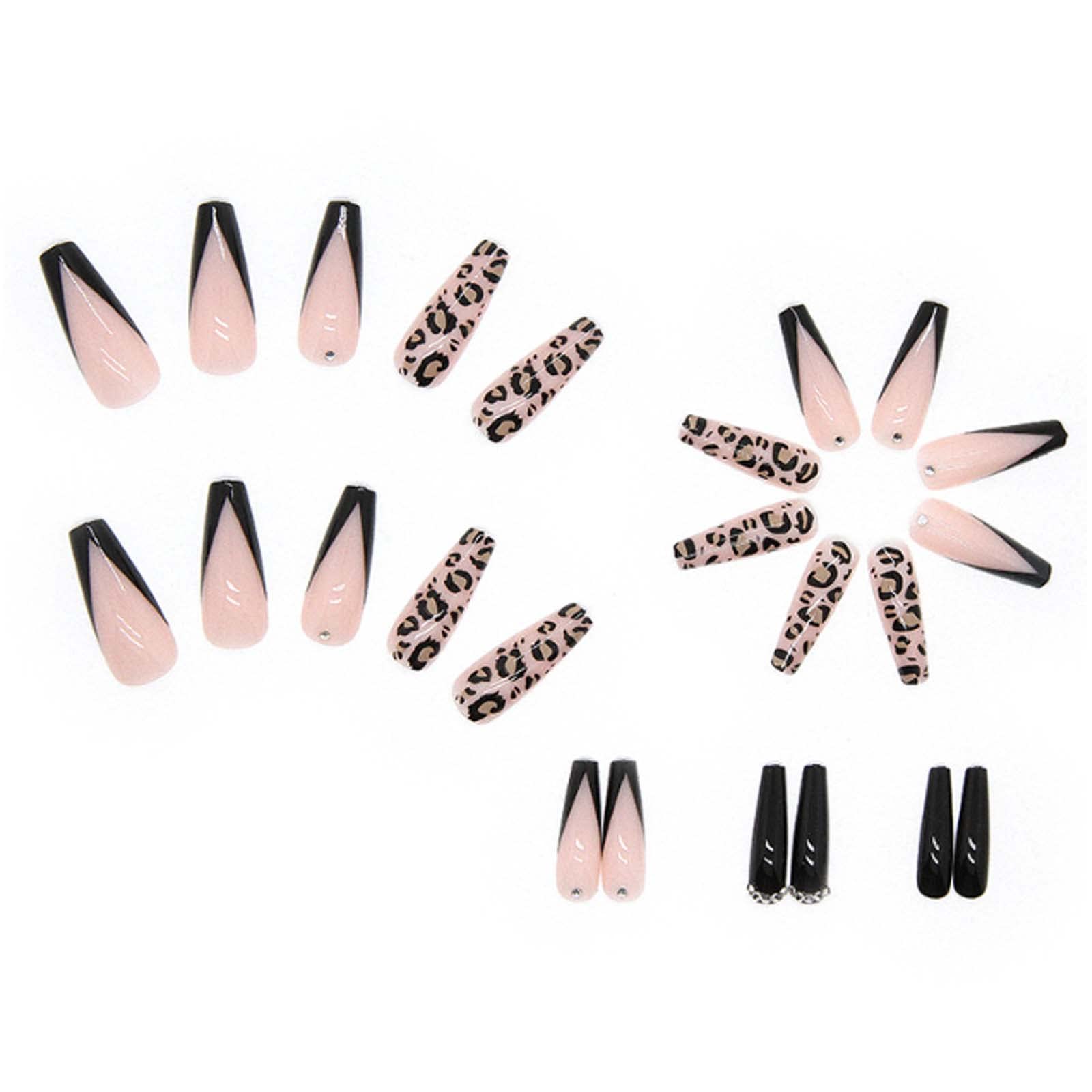 Hkanlre 24-piece nail set providing varied sizes for a custom fit.