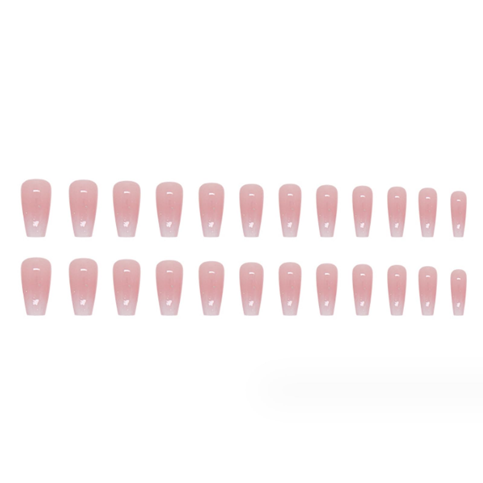 Hkanlre ABS material bling nails for durable wear and easy cleanup
