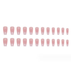 Hkanlre ABS material bling nails for durable wear and easy cleanup