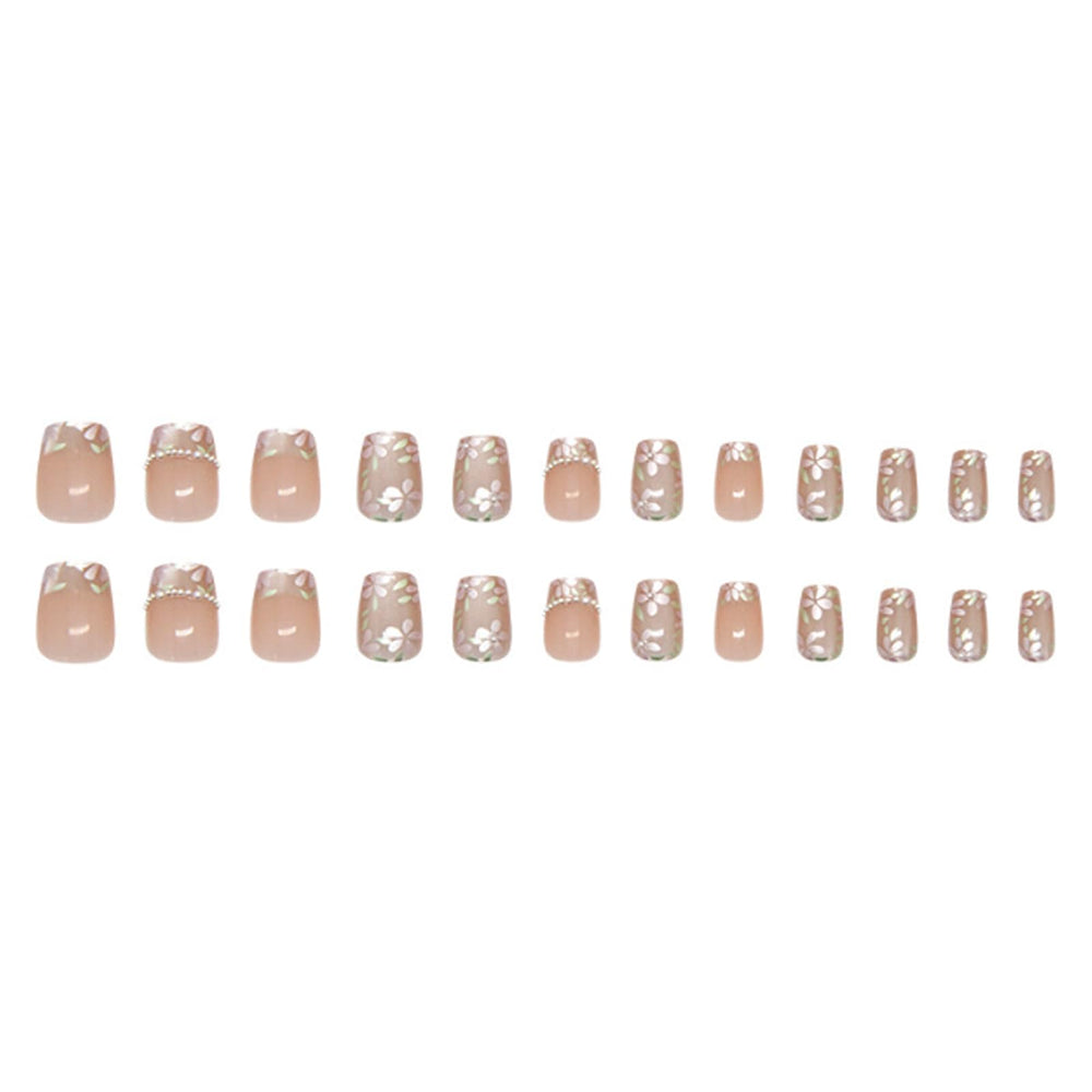 Hkanlre ABS square press-on nails for durable, salon-ready results