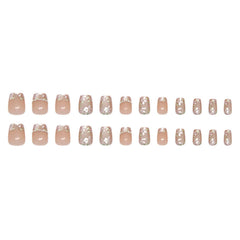 Hkanlre ABS square press-on nails for durable, salon-ready results