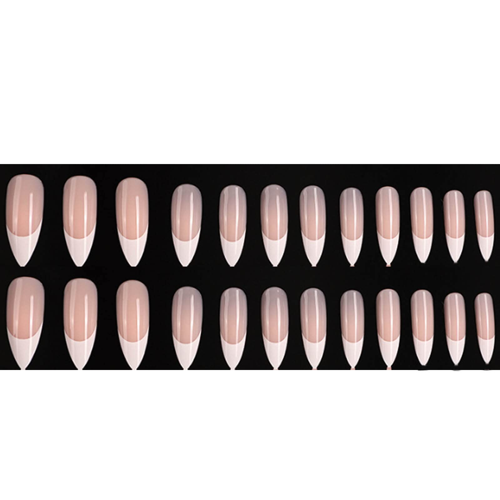 Hkanlre nude press-on nails 24pcs set for quick, salon-like nails.