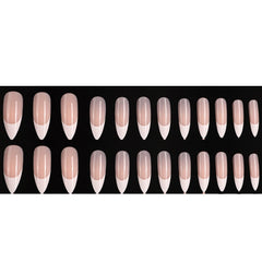 Hkanlre nude press-on nails 24pcs set for quick, salon-like nails.
