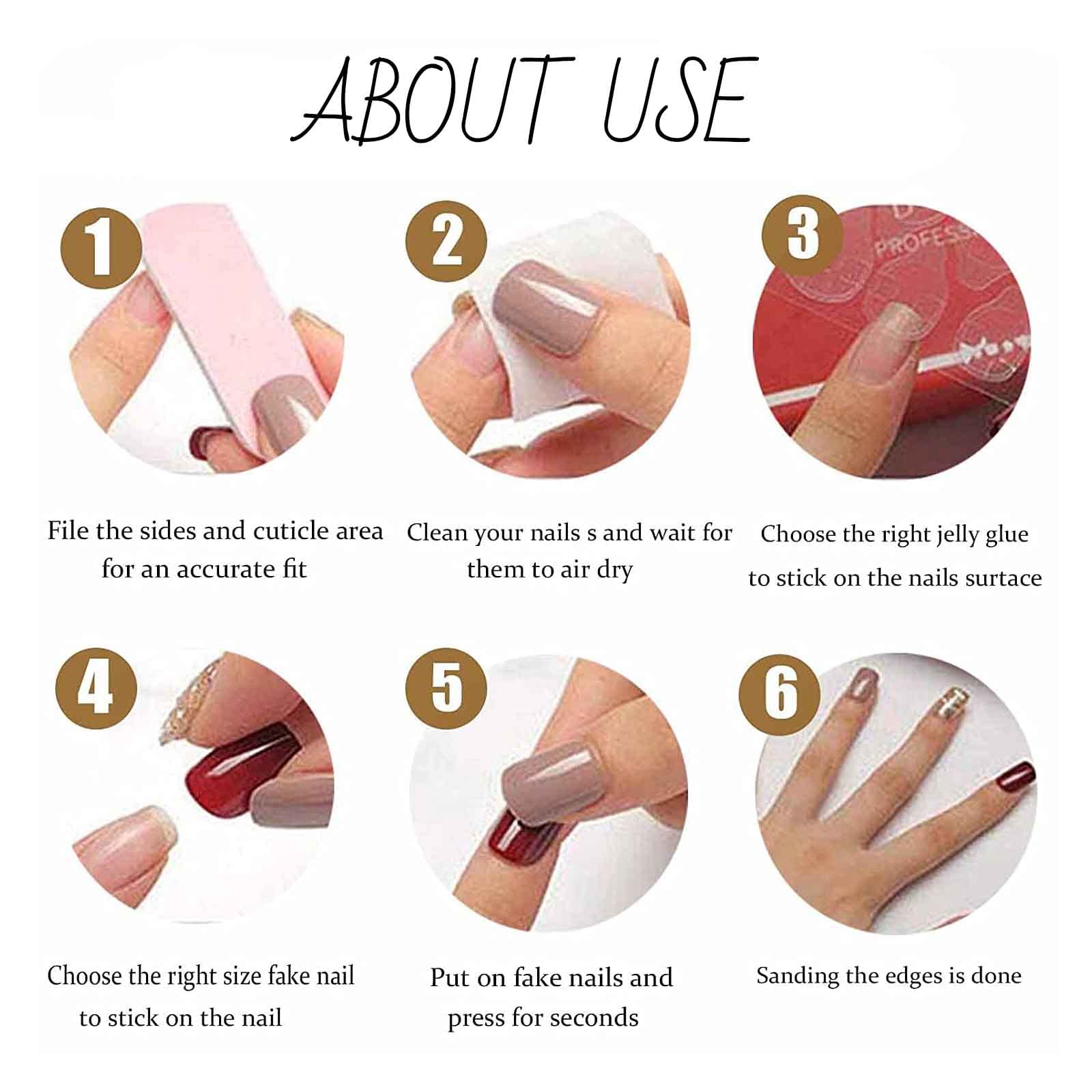 Hkanlre removal-friendly design with soak off for nails