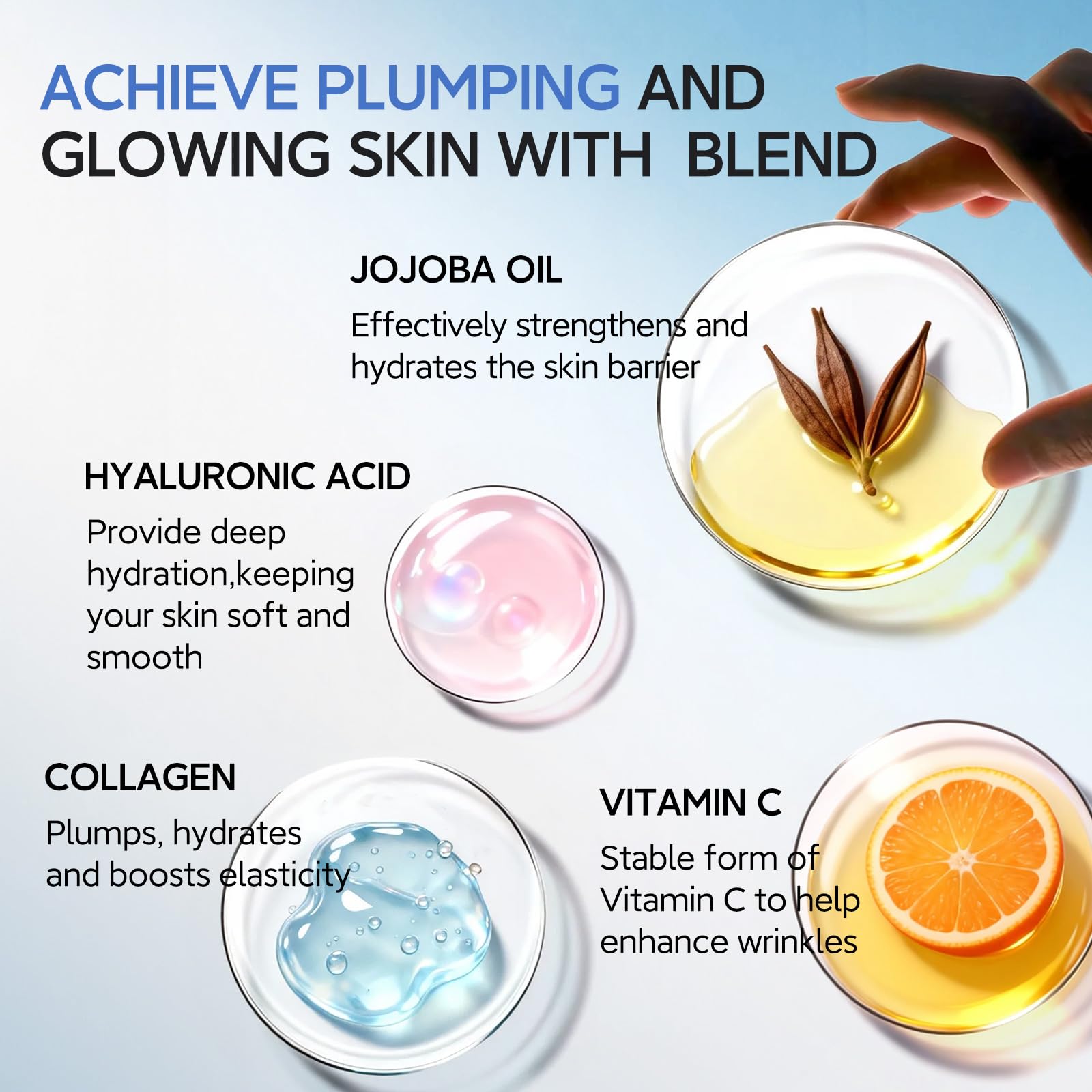 HKH Copper Peptides Serum application scene for quick daily use.