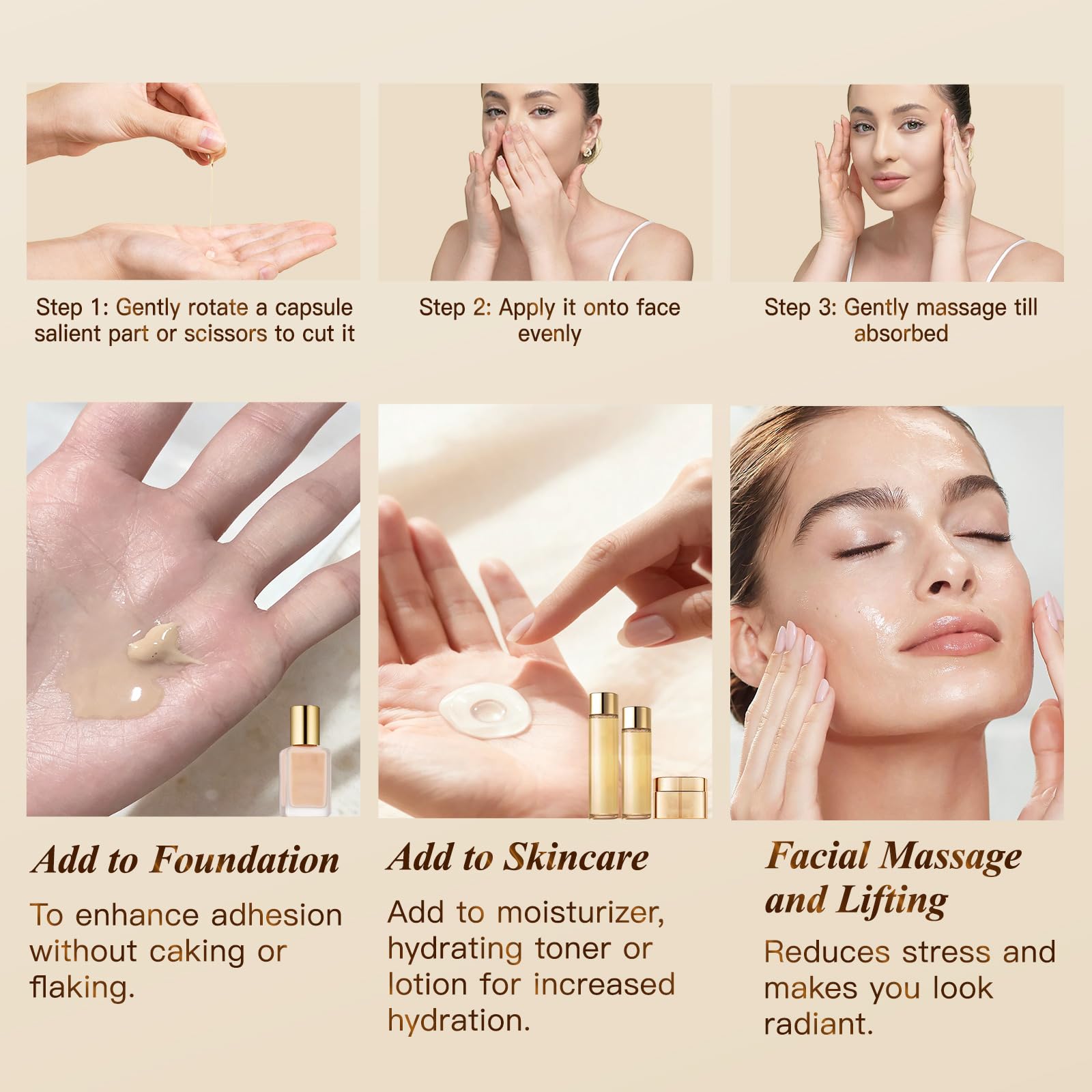 HKH Retinol Serum Capsules neck-firming concept supports subtle lifting.