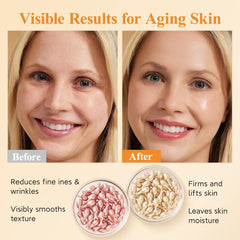 HKH retinol serum capsules night target smoother texture.