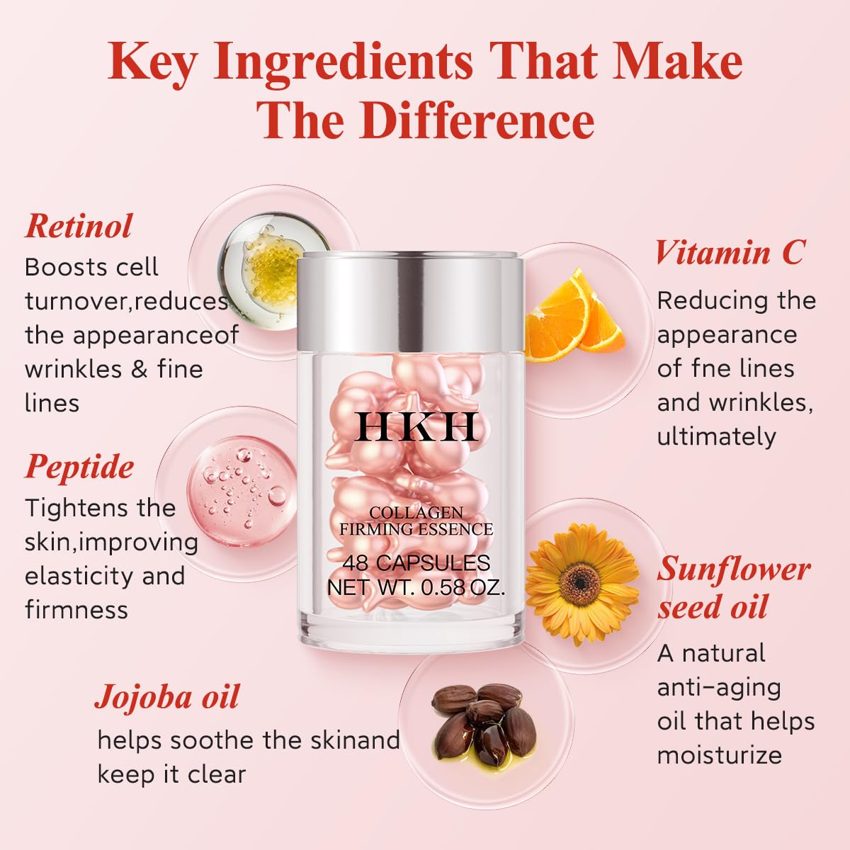 HKH serum texture close-up shows lightweight non-greasy finish for daily use