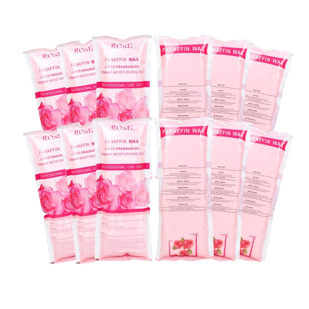HLead rose-scented paraffin wax beads for skin hydration and relaxing hand treatments.