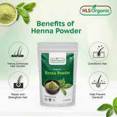 Mixing bowl with HLS ORGANIC henna demonstrates easy, dye-free application