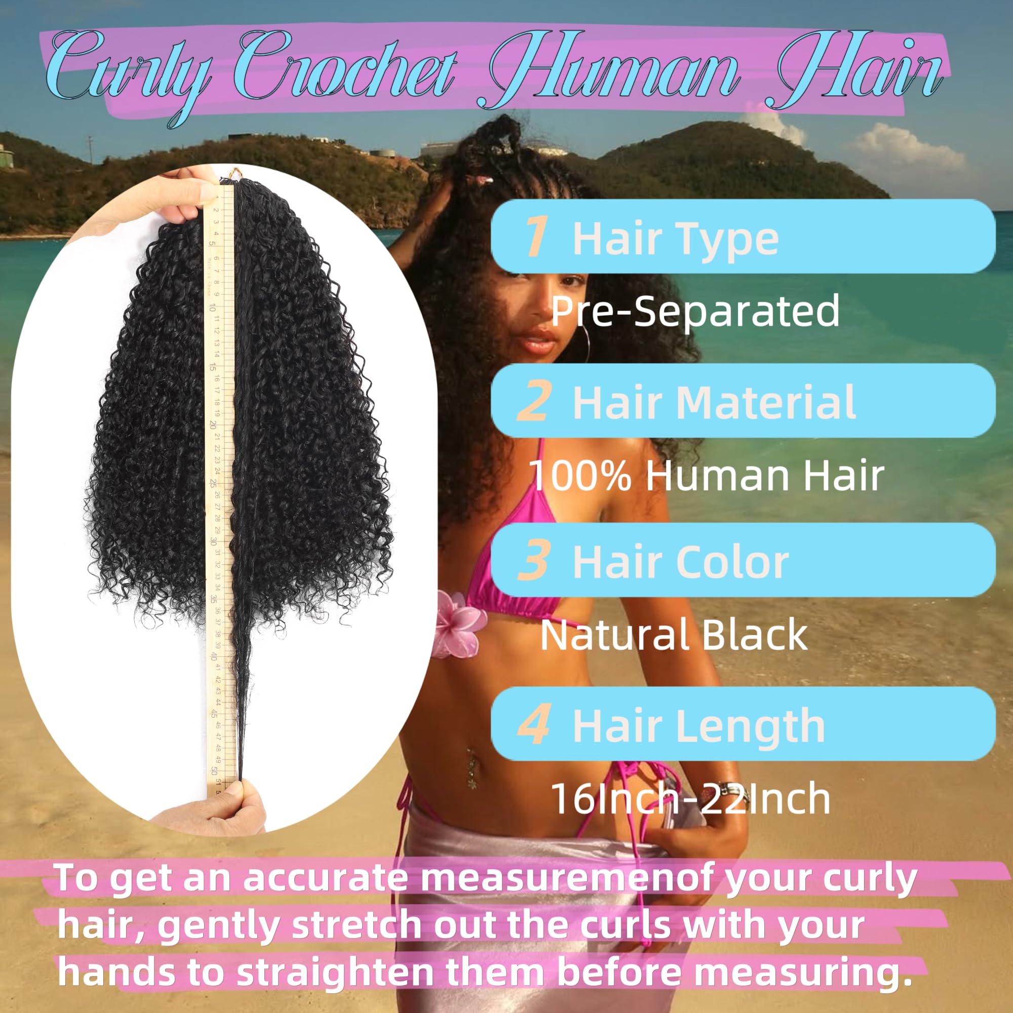 HLSK prelooped crochet hair attachment shows easy DIY installation.