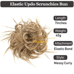 HMD Messy Bun with adjustable buckle and drawstring for easy secure fit