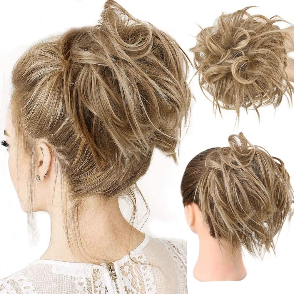 HMD Tousled Updo Hairpiece boosts volume for an elegant bun look