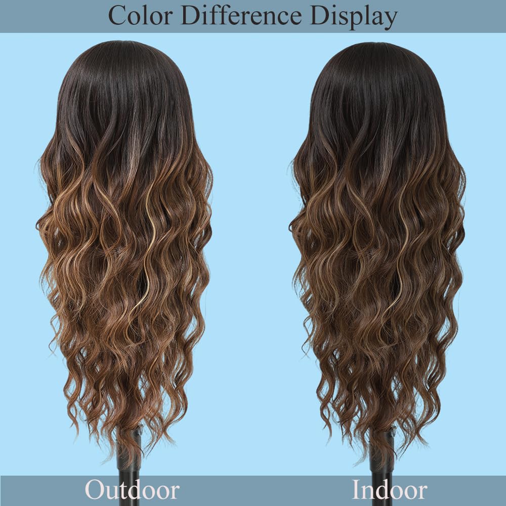 HMHIFI 26-inch wavy wig is ideal for daily wear and events