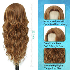 HMHIFI hand-knitted lace-front wig provides a soft hairline and easy maintenance.
