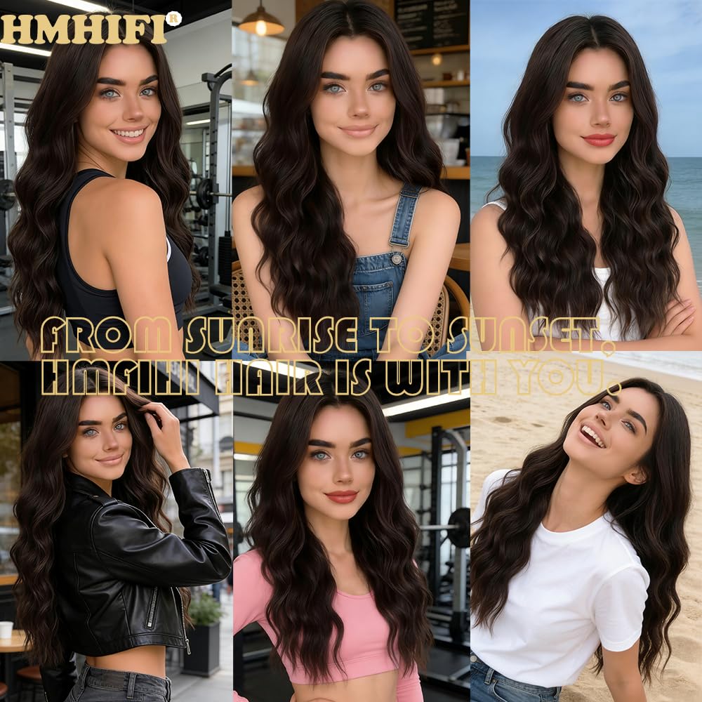 HMHIFI heat-resistant synthetic wig designed for versatile styling.