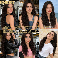 HMHIFI heat-resistant synthetic wig designed for versatile styling.