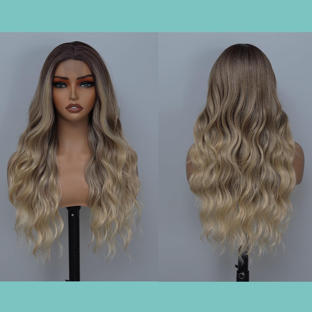 HMHIFI soft-shine protein fiber wig with natural movement
