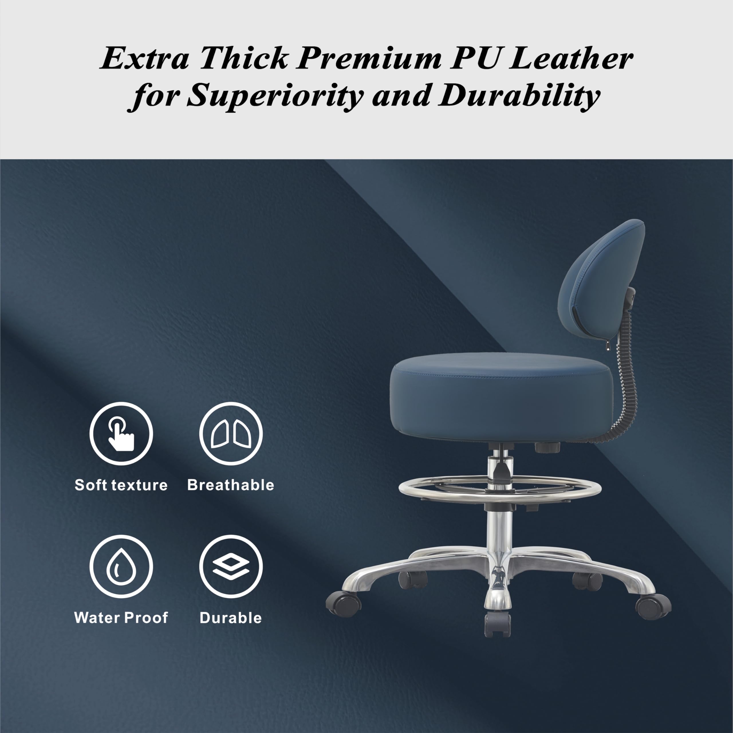HNKastela dual-wheel casters roll smoothly on all floors