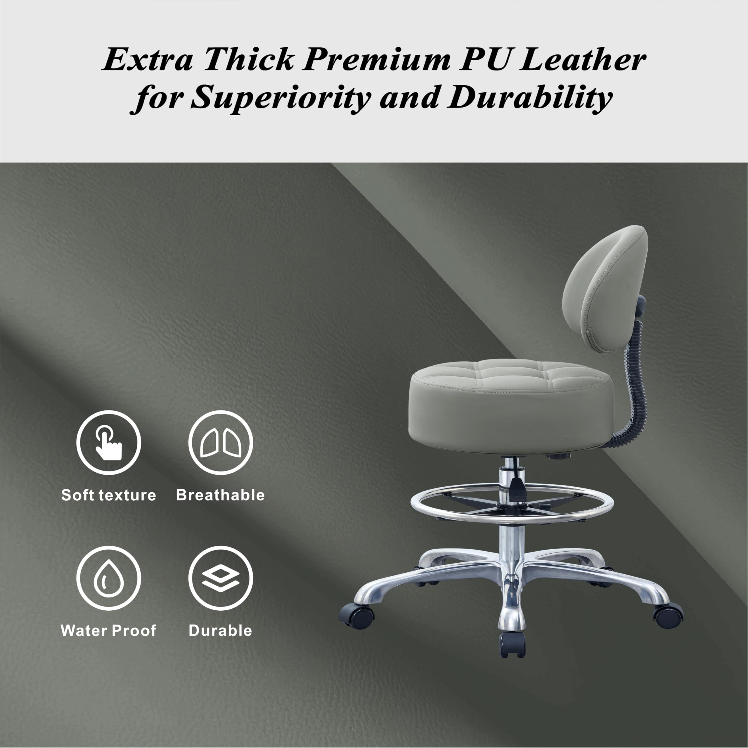 HNKastela rolling casters glide smoothly on floors and carpets.