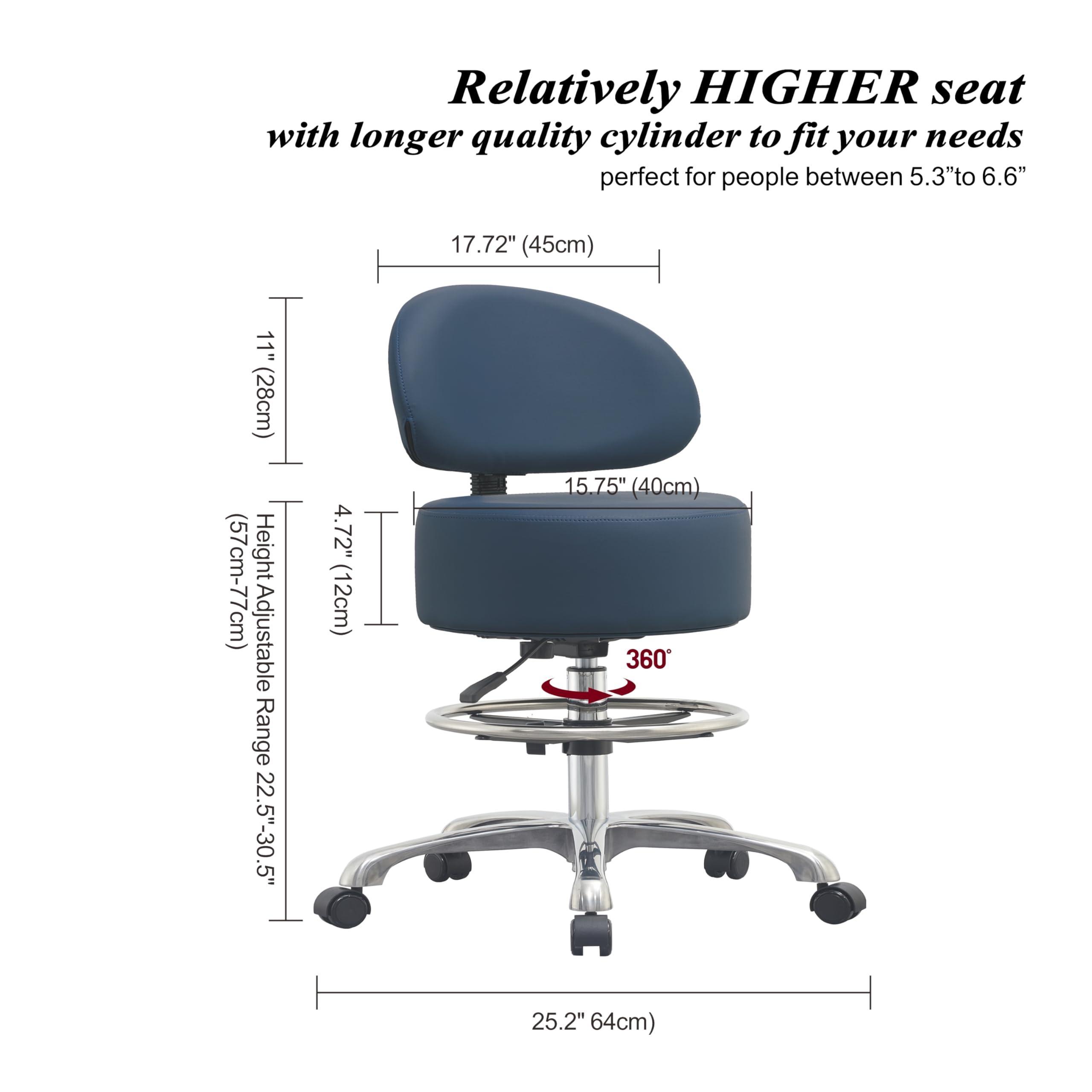 HNKastela stool ready for salon, spa, or kitchen environments