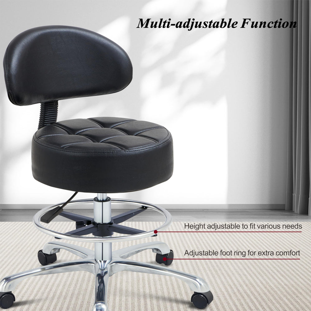HNKastela stool foot ring detail emphasizes secure footing and posture during shifts.