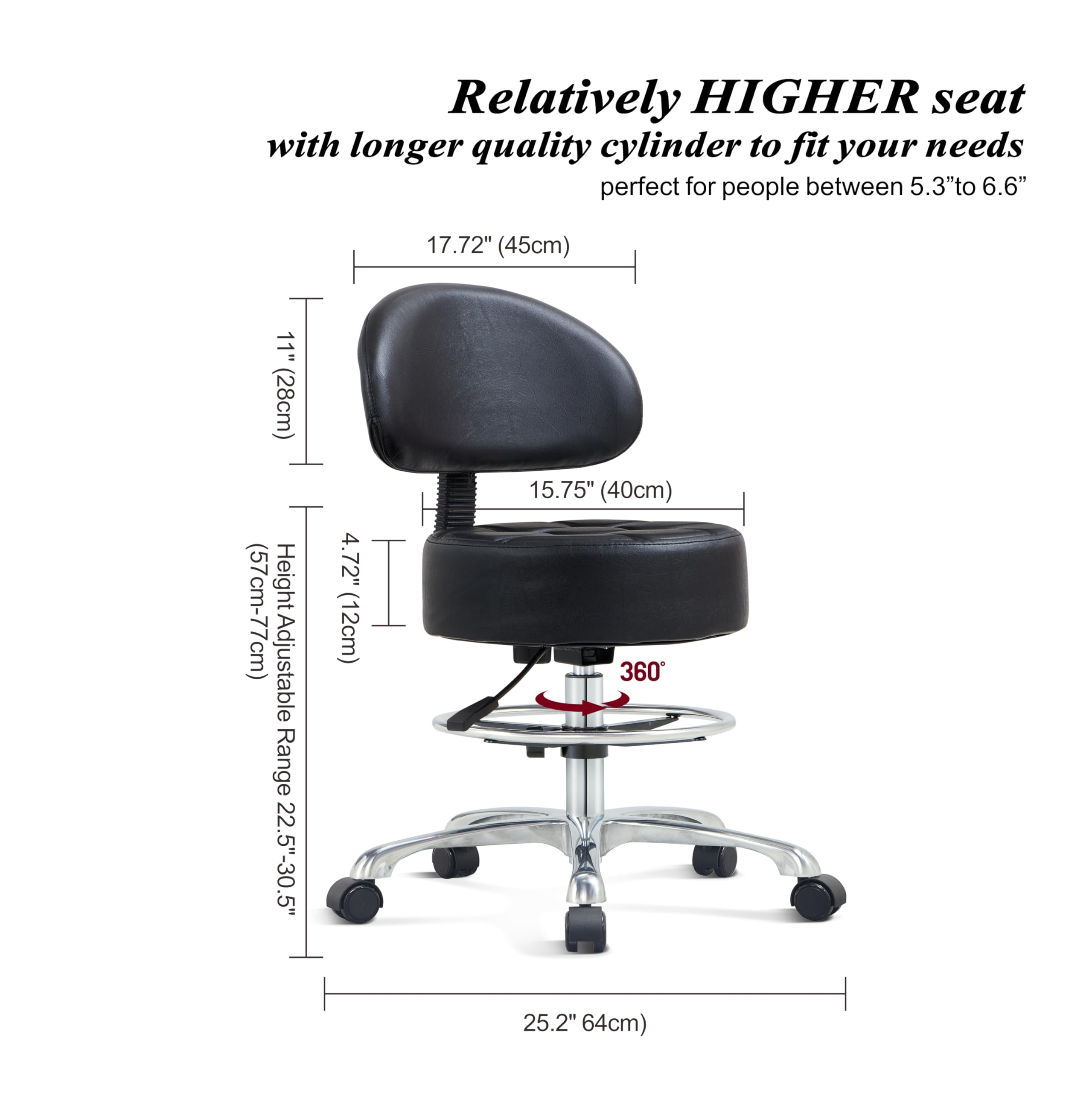 HNKastela stool max weight capacity highlights durability for demanding workloads.