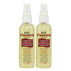 HNP Placenta Original Leave-In bottle with pump offers quick hydration and detangling prep.