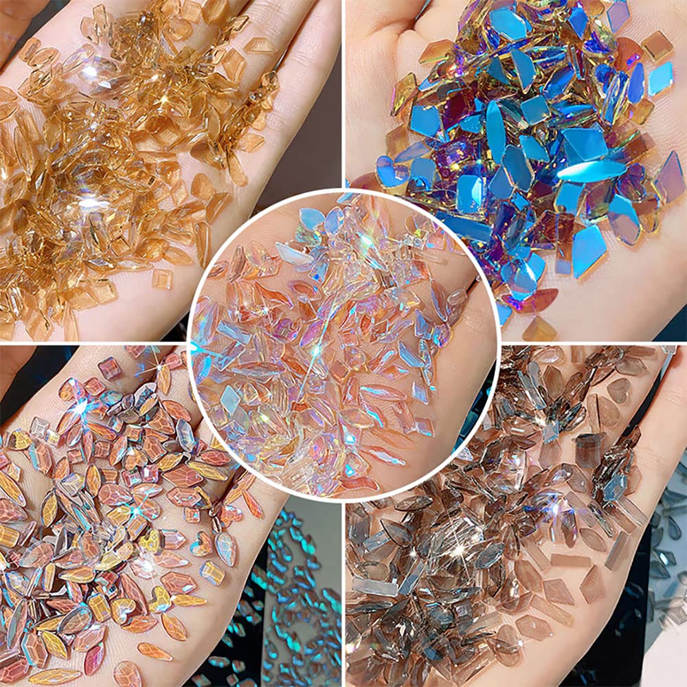 HNUIX 100-piece rhinestones pack for versatile DIY projects
