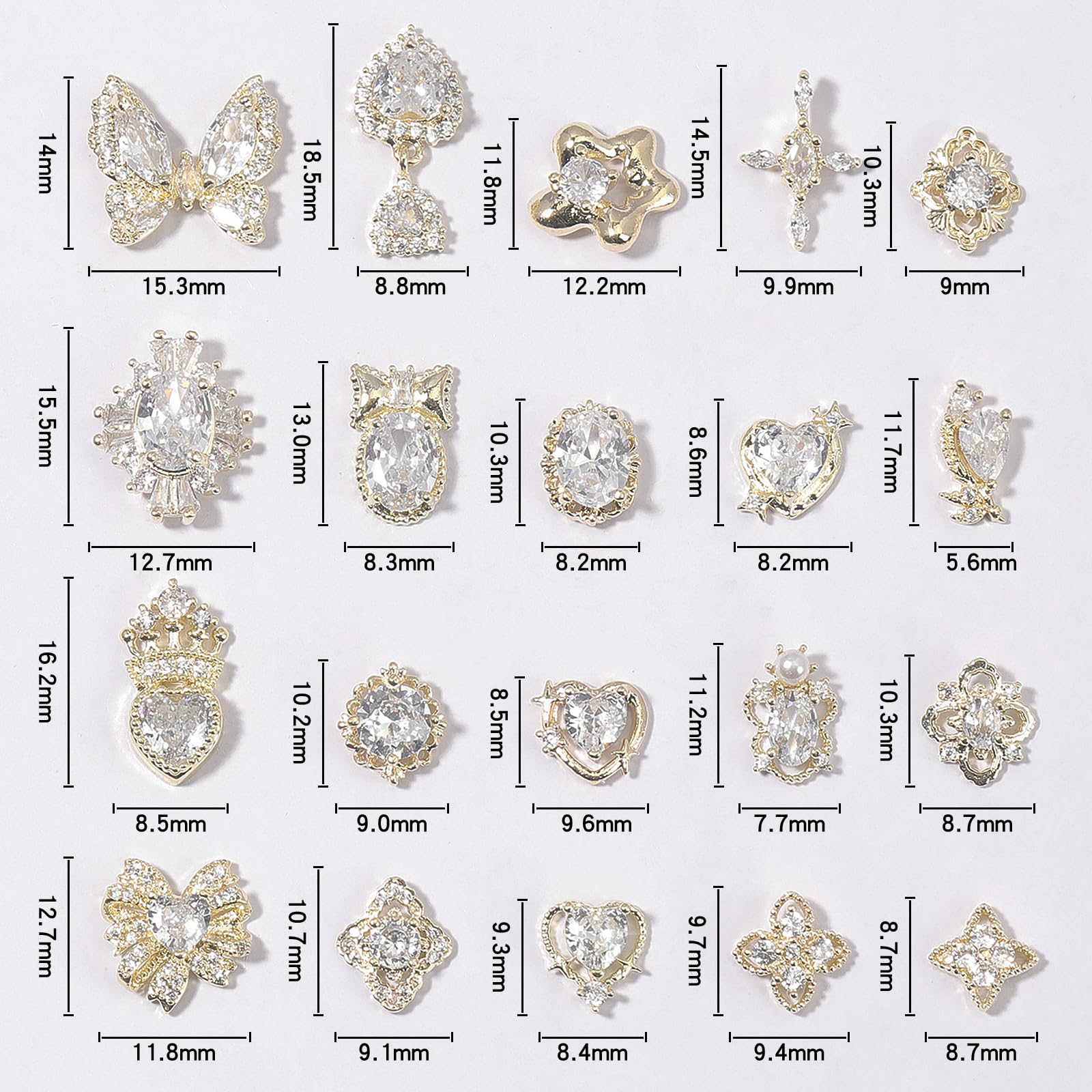 HNUIX luxury rhinestones can be used on crafts, clothes, or jewelry accents.
