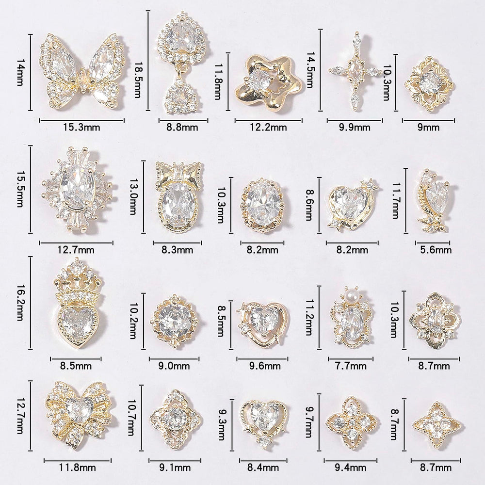 HNUIX luxury rhinestones can be used on crafts, clothes, or jewelry accents.
