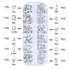 HNUIX Multi-shape rhinestones offering versatile nail art designs