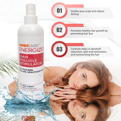 Hobe Labs Energizer scalp thinning areas focuses targeted care for fuller look