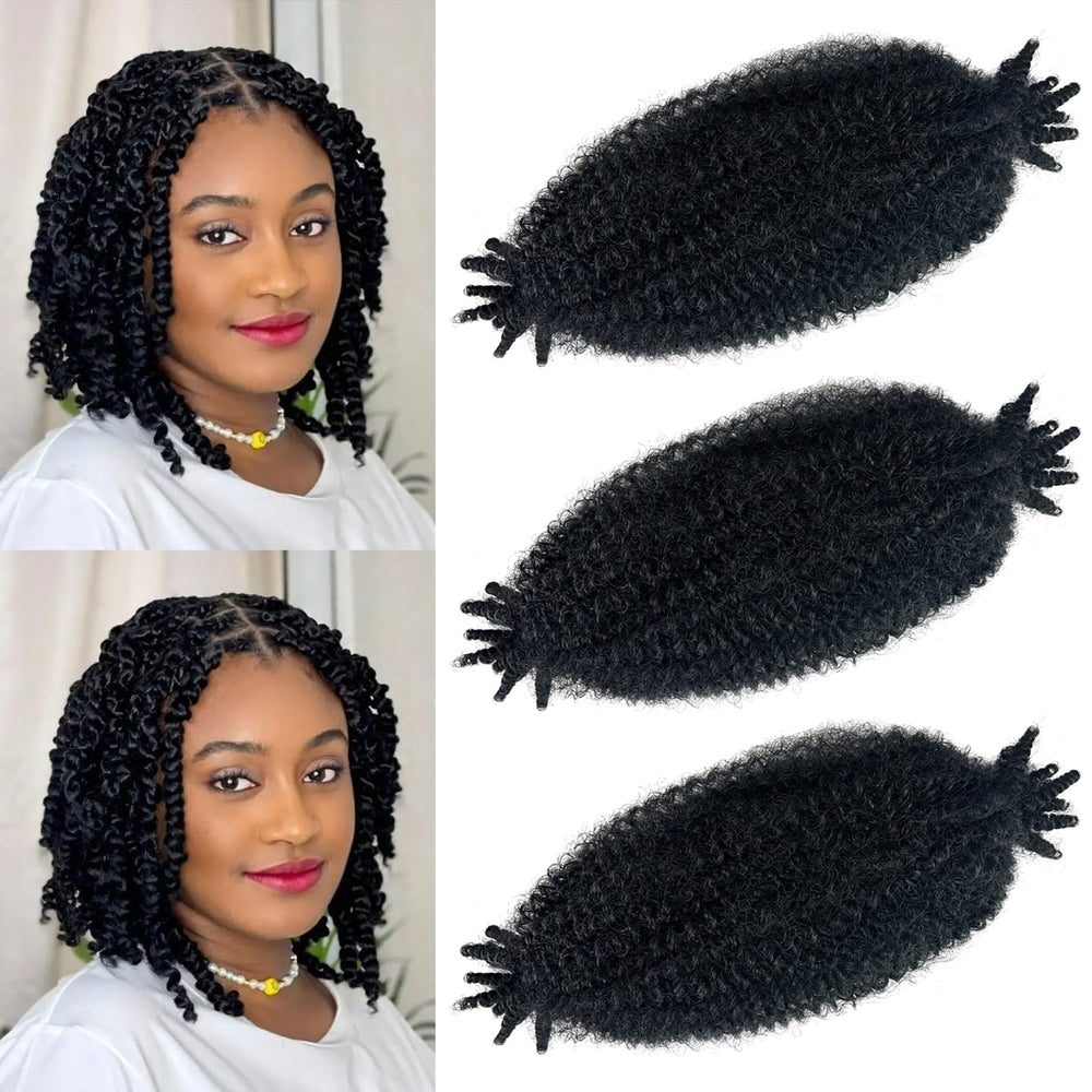 Hodgeous Marley Twist hair pack of 3 enables versatile 12-inch styles.