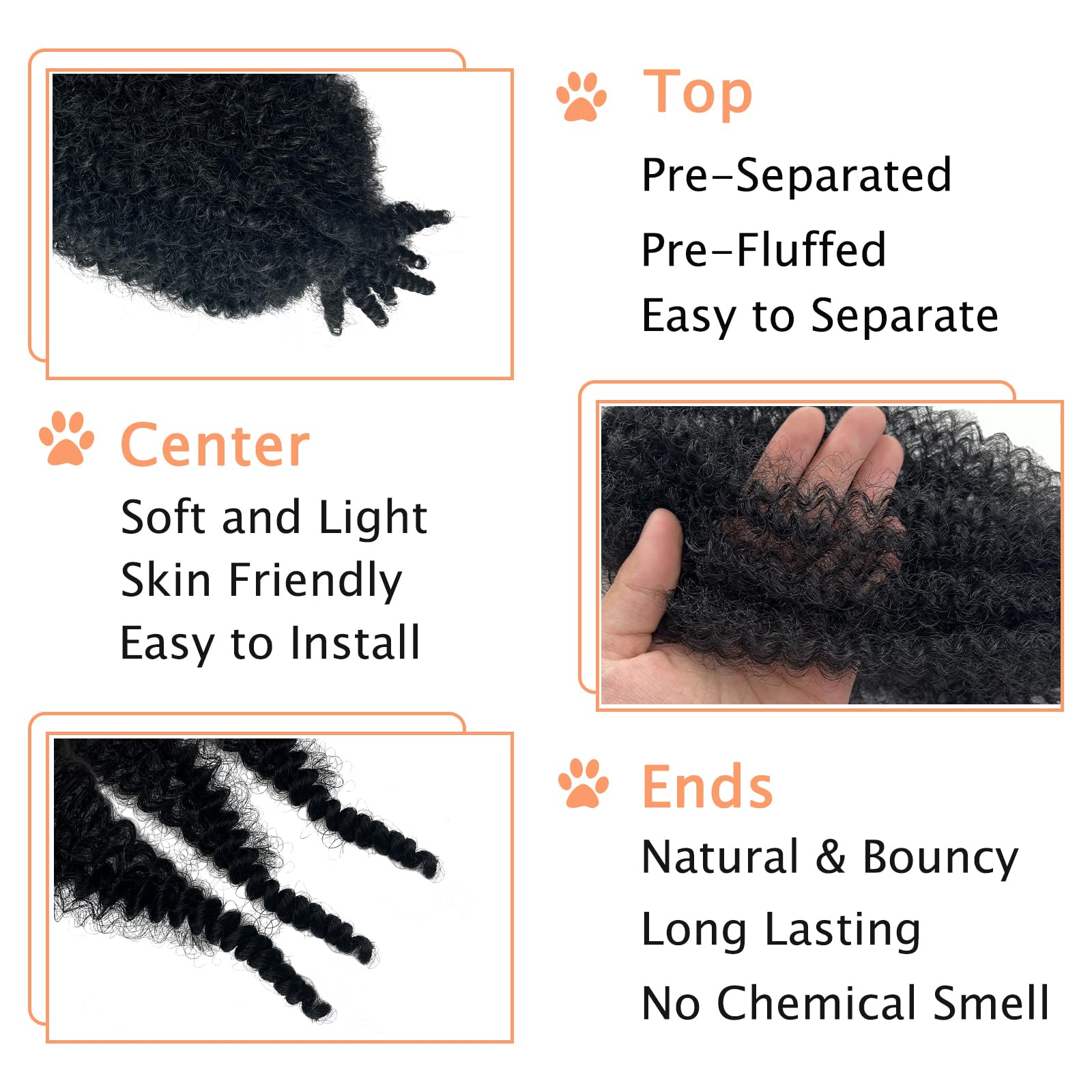 Hodgeous Marley Twist soft texture close-up shows lightweight feel.
