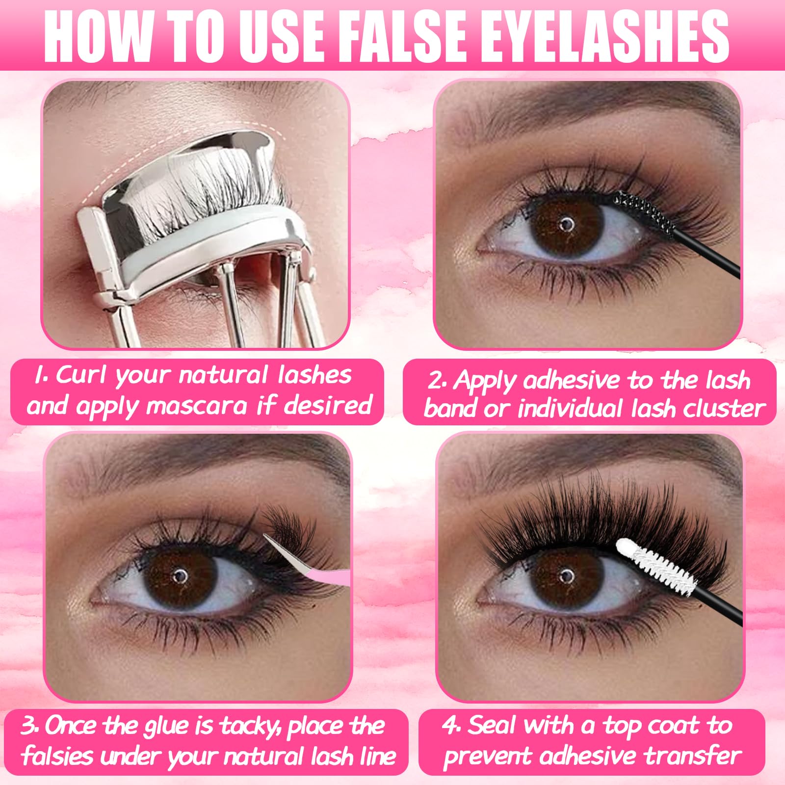 Holipet glue-seal-tweezer kit included for precise lash work.