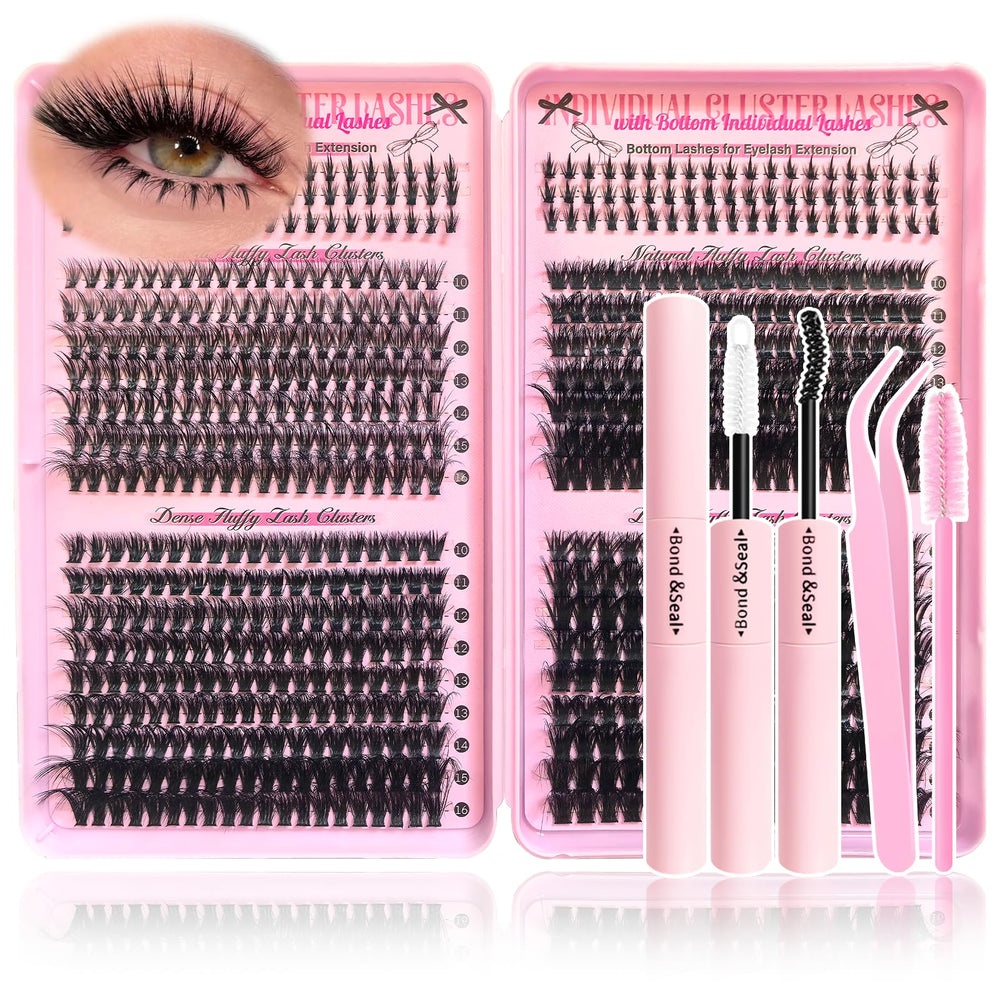 Holipet wispy natural lash clusters for quick DIY enhancement.