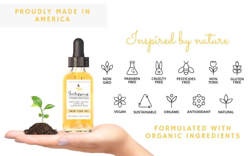 Holistic Apothecary Rosehip and Black Seed oil blend offers premium organic ingredients
