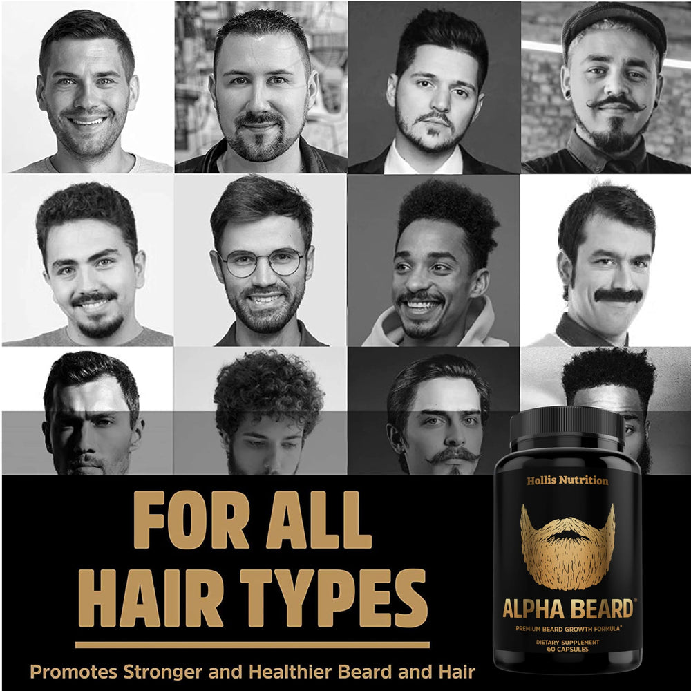 Ginseng and B-Complex in ALPHA BEARD support overall vitality for grooming