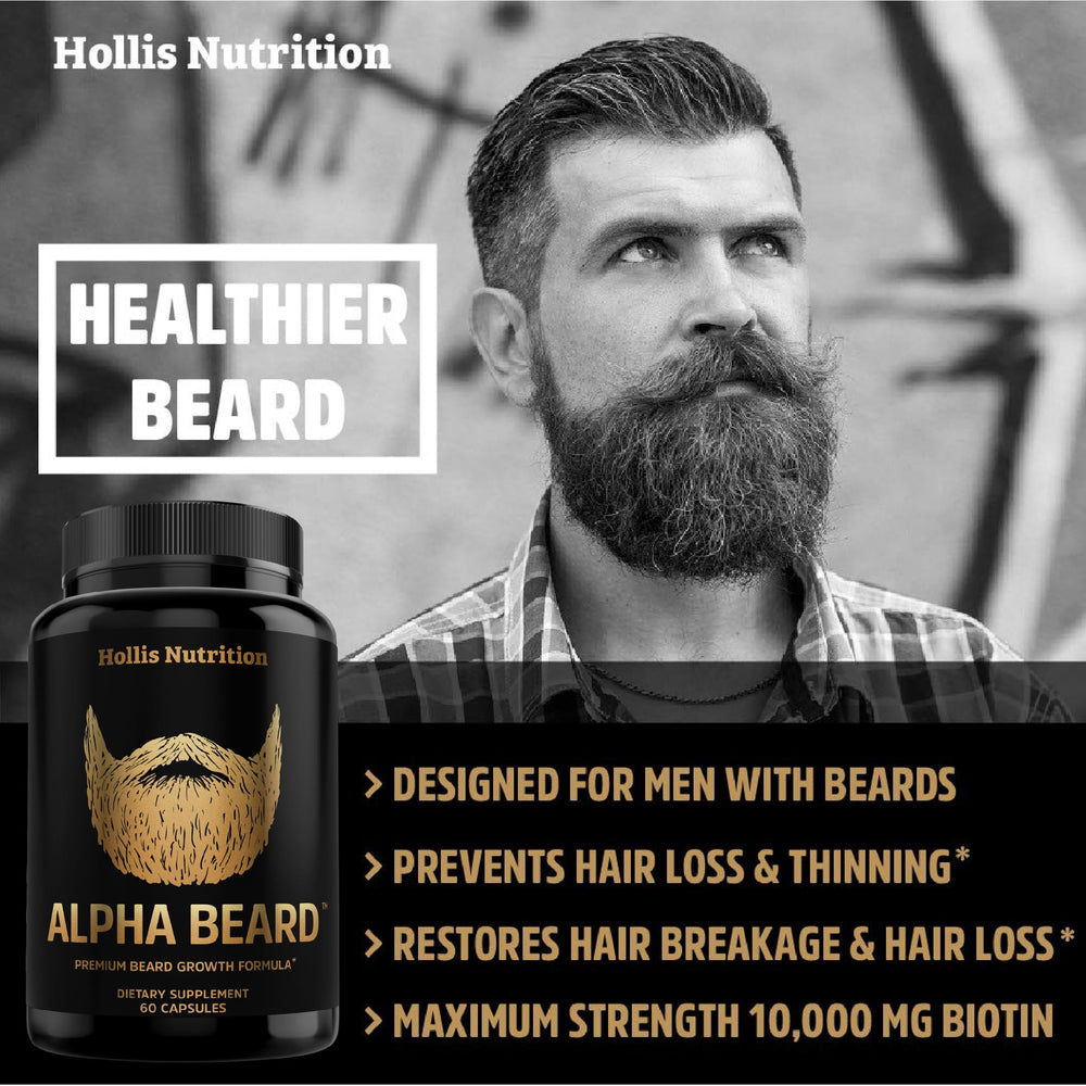 ALPHA BEARD Saw Palmetto blend supports beard and hair maintenance