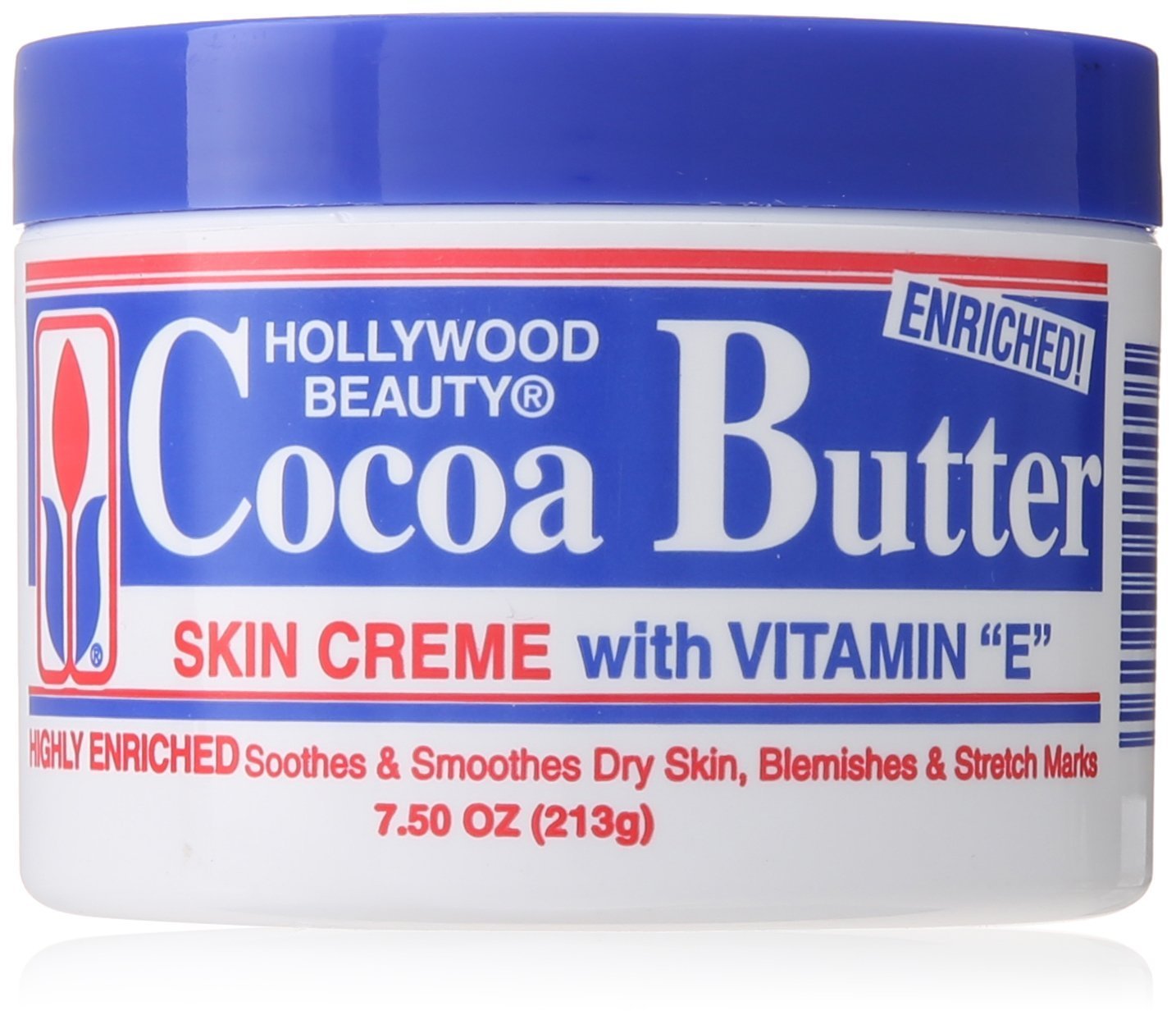 Hollywood Beauty Cocoa Butter Skin Creme packaging box shows pack of five