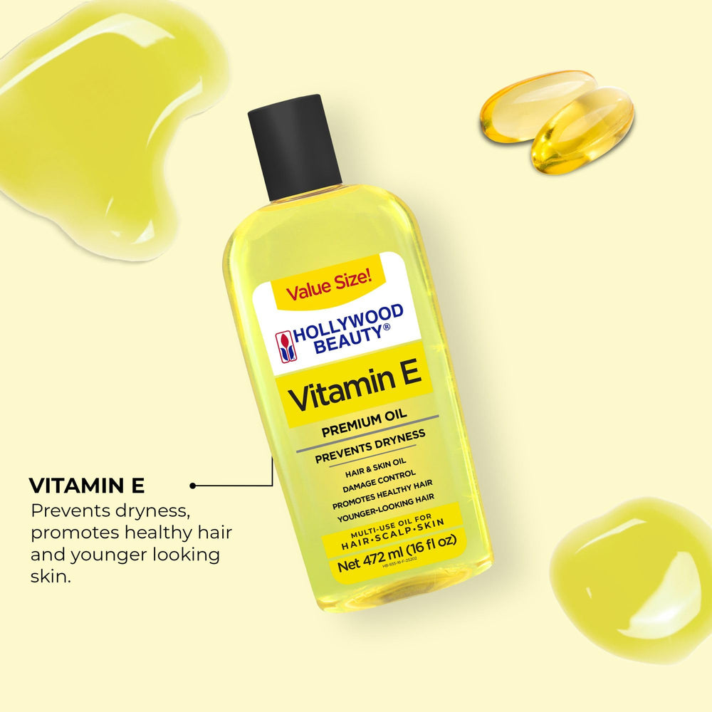Hollywood Beauty Vitamin E Oil for nails and cuticles care.