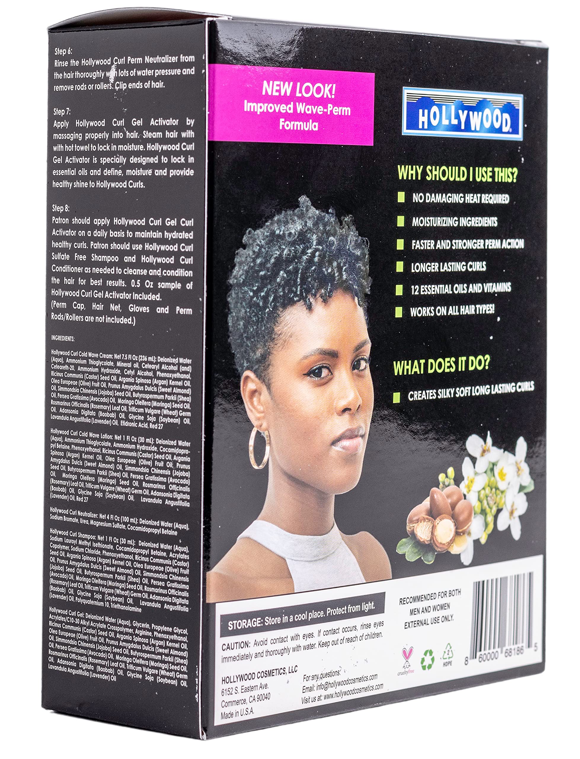 Hollywood Curl Cold Wave neutralizer locks in curls with gentle setting