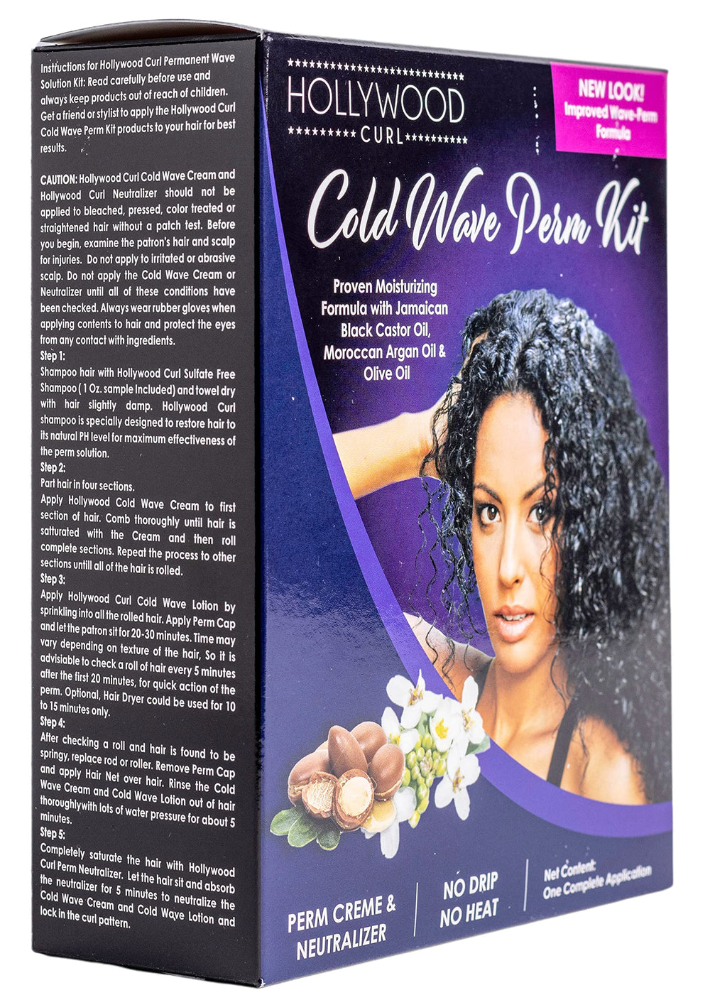 Hollywood Curl Cold Wave sulfate-free shampoo refreshes and nourishes curls