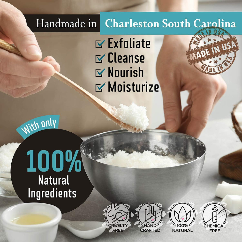 HOLY CITY SKIN PRODUCTS hand and body scrub for dry skin.