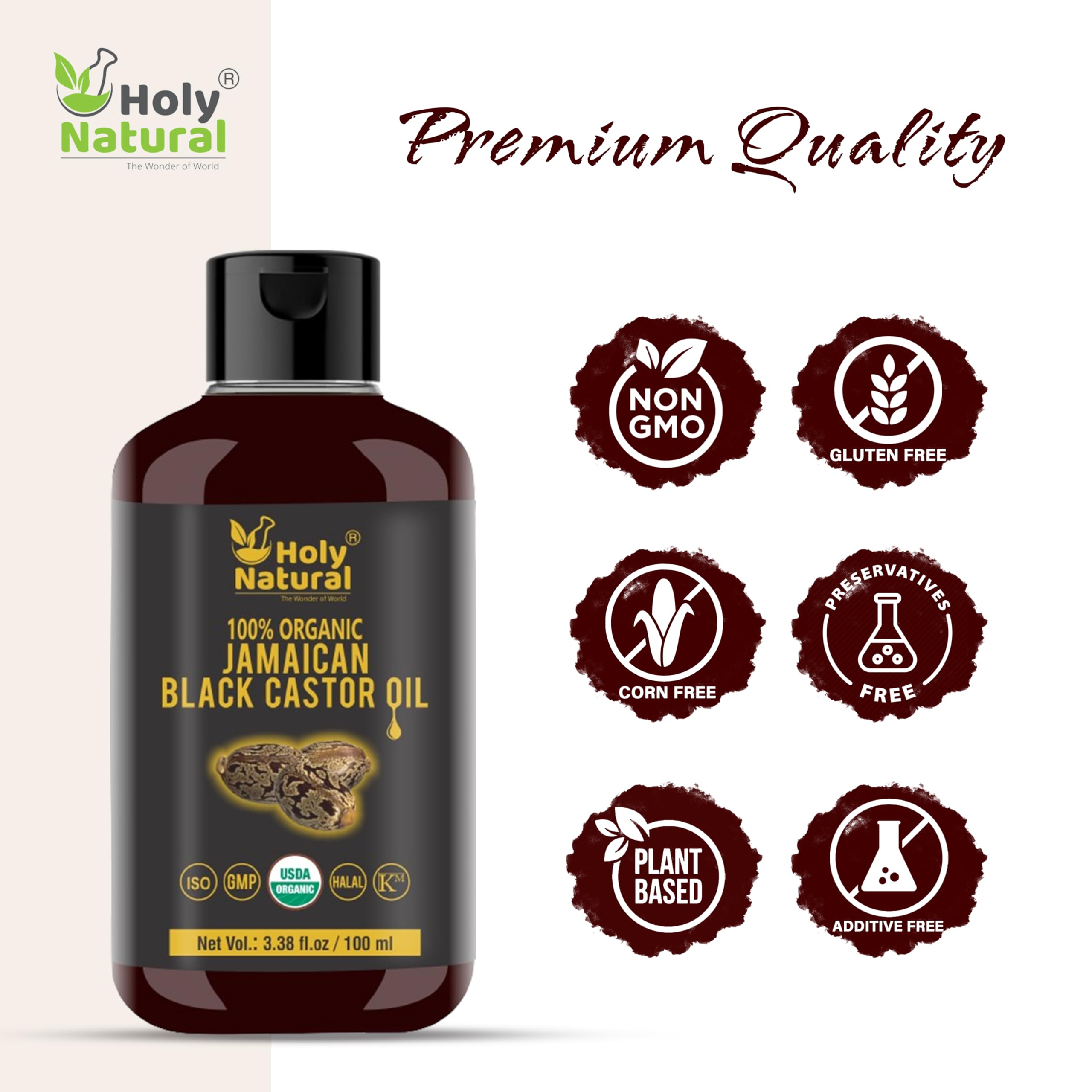 Holy Natural oil hydrates lips and dry skin areas